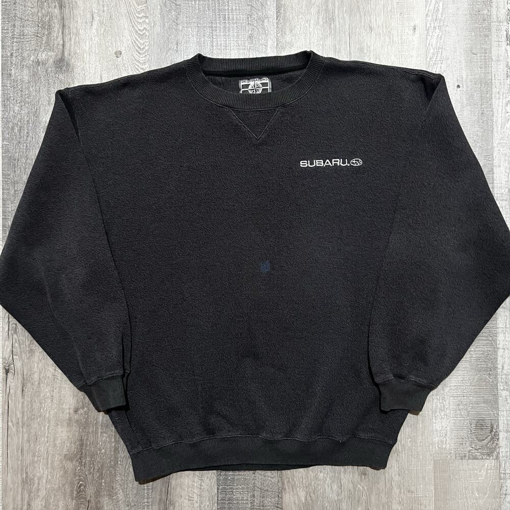 Vintage Subaru Sweatshirt Grey Cotton Forester WRX/STI Sweater Men's XL